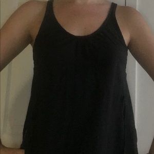 Prada: side tied, scoop neck, lightweight tank